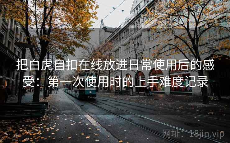 把白虎自扣在线放进日常使用后的感受:第一次使用时的上手难度记录 把白虎自扣在线放进日常使用后的感受:第一次使用时的上手难度记录