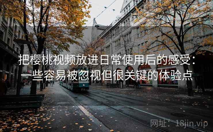 把樱桃视频放进日常使用后的感受：一些容易被忽视但很关键的体验点