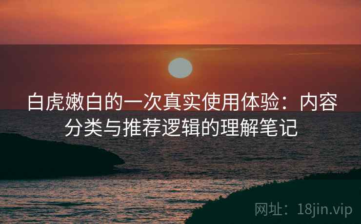 白虎嫩白的一次真实使用体验：内容分类与推荐逻辑的理解笔记