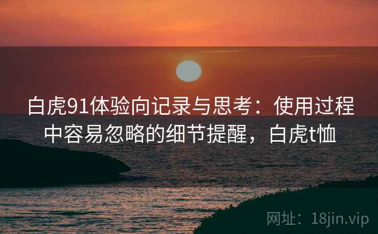 白虎91体验向记录与思考:使用过程中容易忽略的细节提醒,白虎t恤 白虎91体验向记录与思考:使用过程中容易忽略的细节提醒,白虎t恤