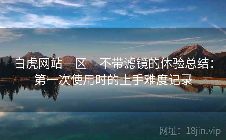 白虎网站一区|不带滤镜的体验总结:第一次使用时的上手难度记录 白虎网站一区|不带滤镜的体验总结:第一次使用时的上手难度记录