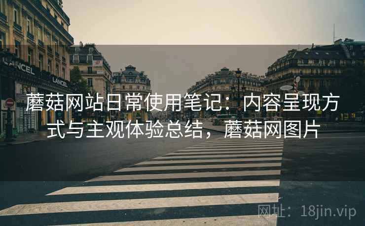 蘑菇网站日常使用笔记：内容呈现方式与主观体验总结，蘑菇网图片
